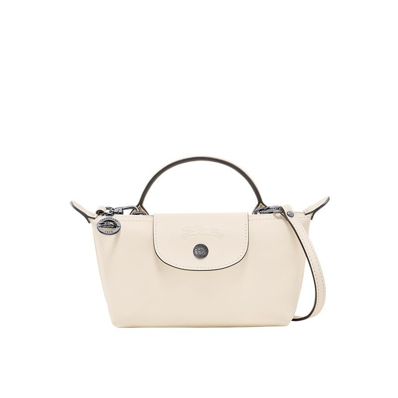 LONGCHAMP ミニハンドバッグ クリーム　ホワイト Longchamp Mini Leather Bag White | Harry & Kate Co.