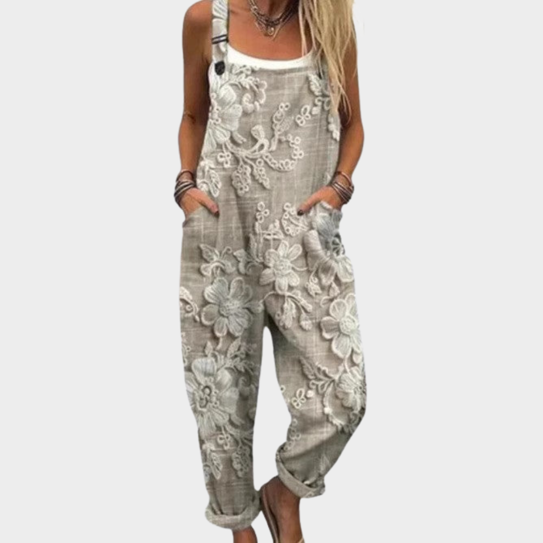 Relaxed Dungaree Jumpsuit — front view