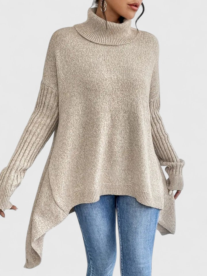 Keiralyss | Women's Oversized Wool Turtleneck Sweater