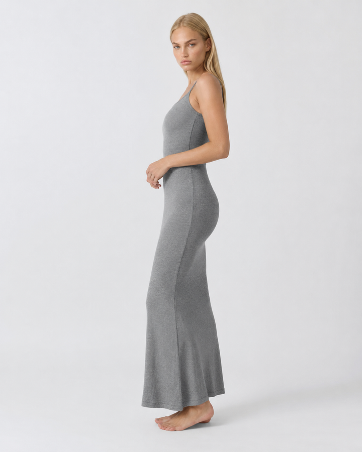 Second Skin Maxi Dress - women's maxi dress, close-up of the fabric texture