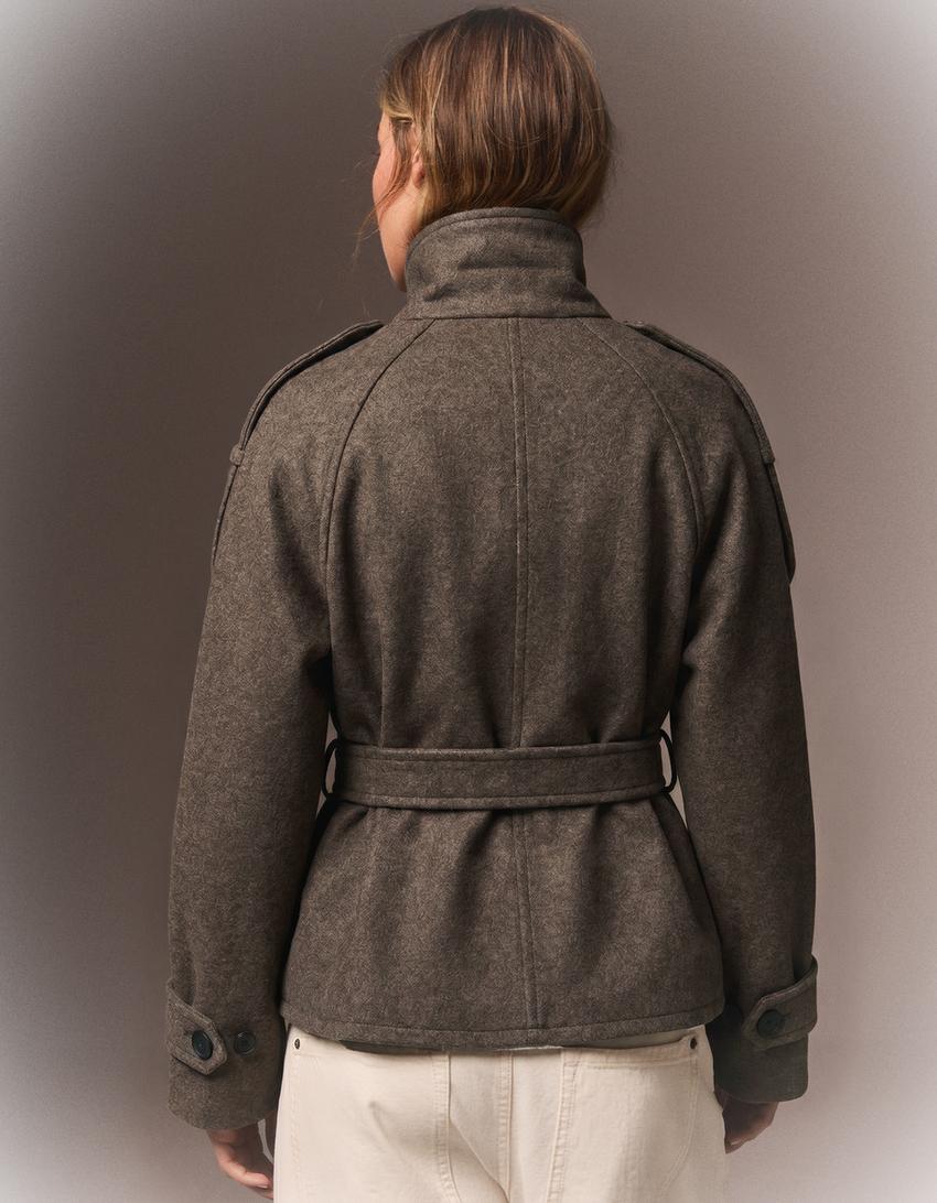 Elvéra Trench Jacket — women's coats & jackets, back view