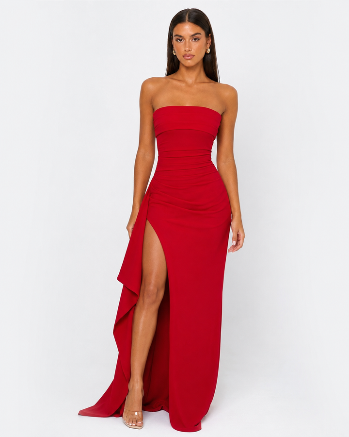 After Dark Maxi Dress - women's maxi dress, close-up of the fabric texture
