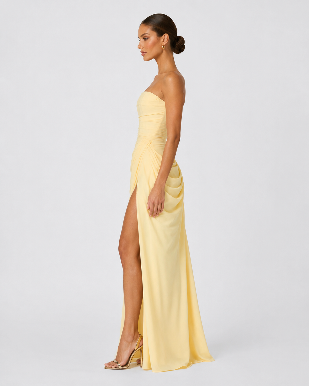 Main Character Drape Gown - women's gown, detail close-up
