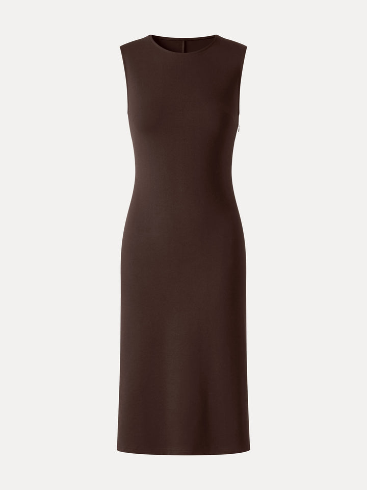 Ponte Round Neck Column Midi Dress