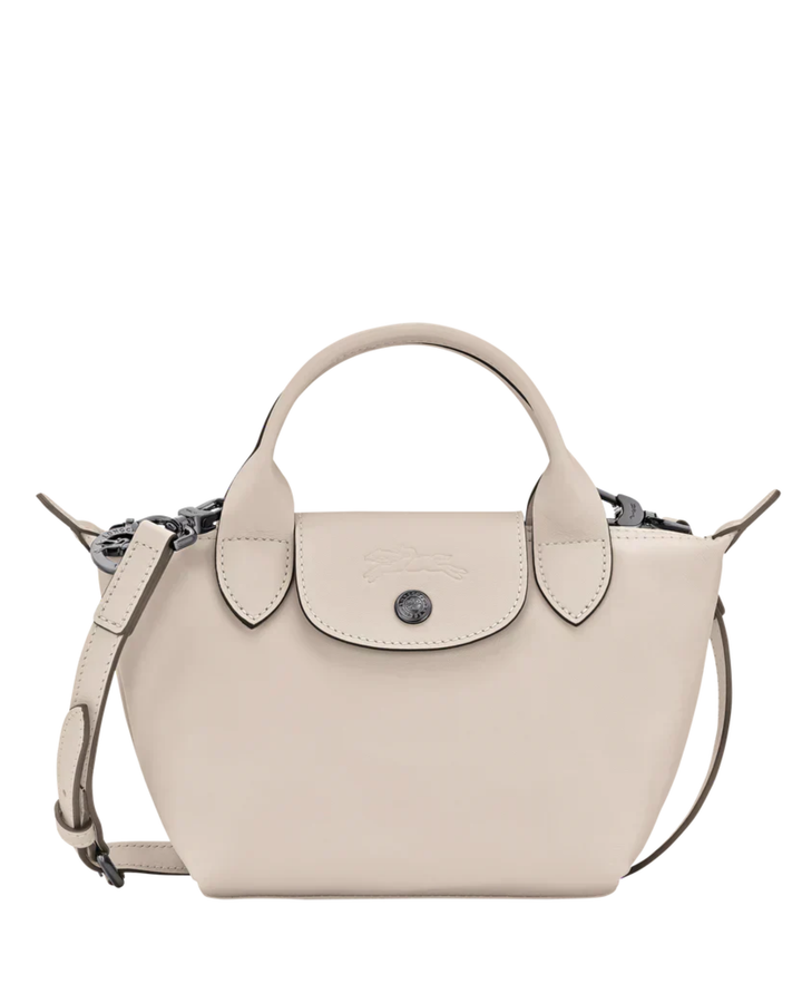 Longchamp Le Pliage Xtra XS Leather Bag Paper cream front view