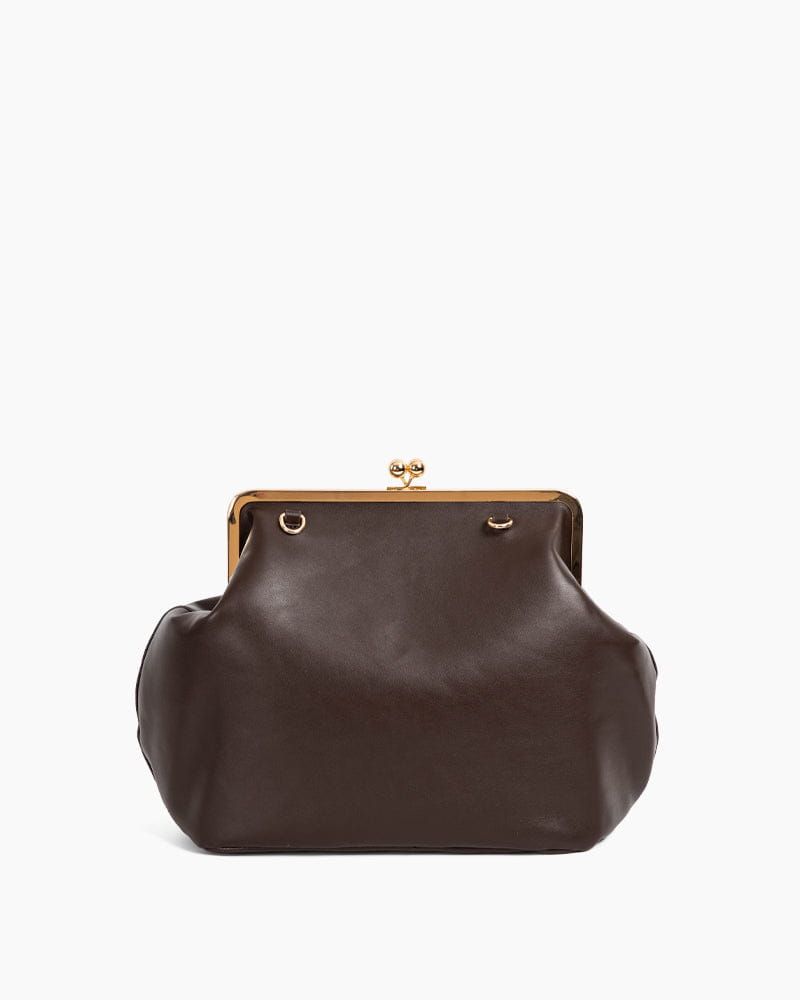 Women's Gallery Weekend Sculptural Leather Kisslock Bag