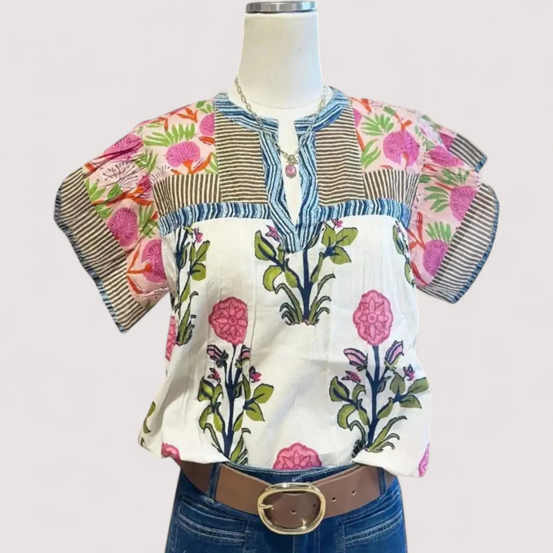 Odette™ | Embroidered Boho Blouse