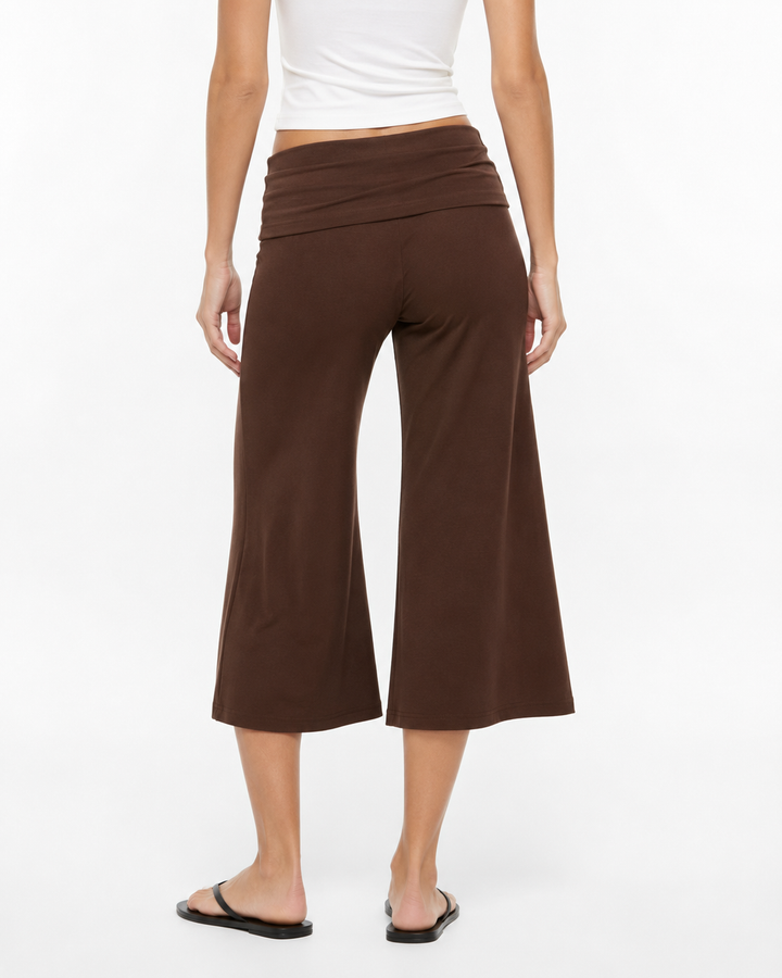 Foldover Capri Pants