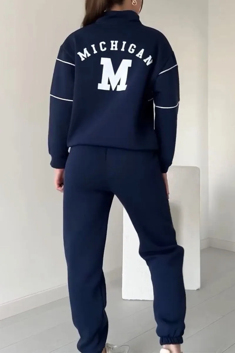 Ella Comfortable Casual Two-Piece Set — back view