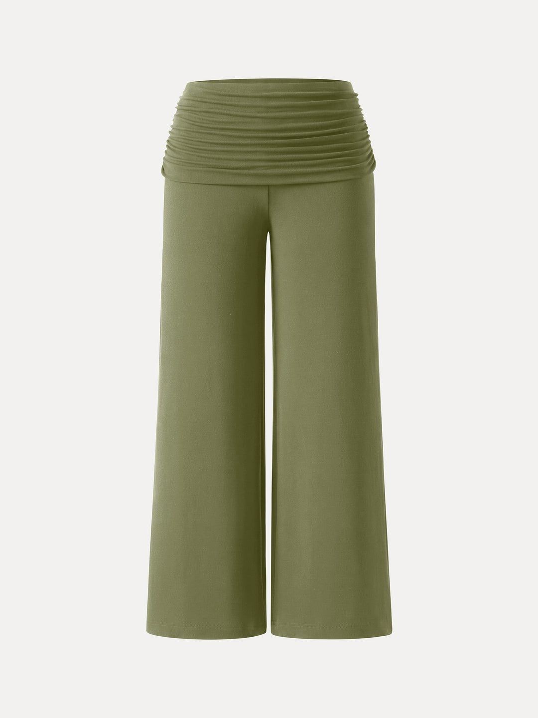 Non-Itchy Wool Blend Drapey Wide Leg Pull-on Pants with Pockets