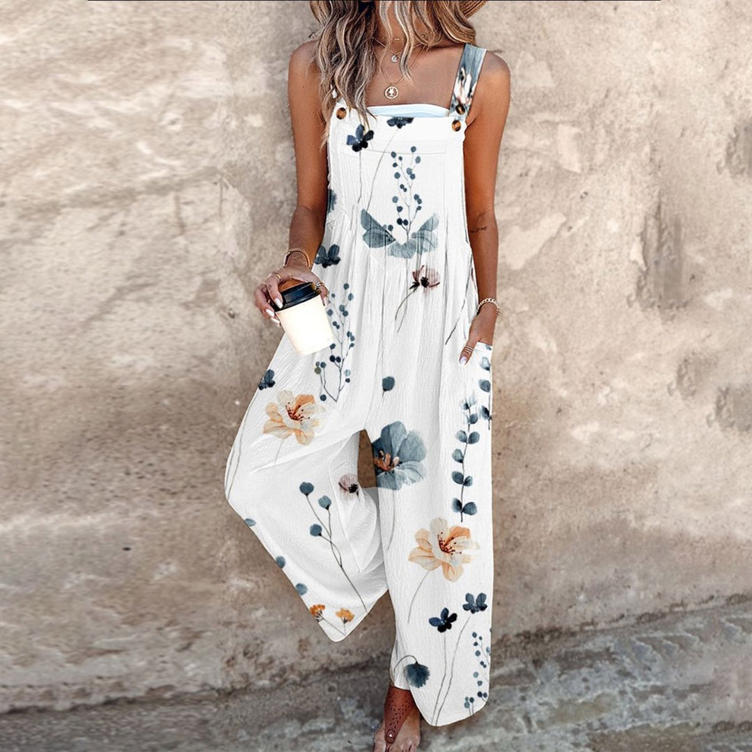 Relaxed Dungaree Jumpsuit — back view