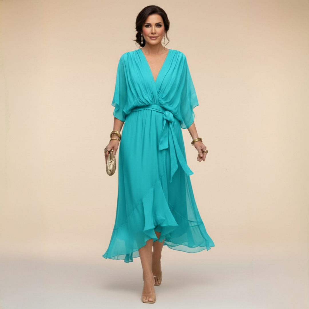 Bella - Flowing V-Neck Silhouette Dress