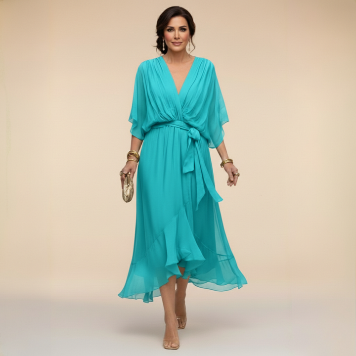 Bella - Flowing V-Neck Silhouette Dress