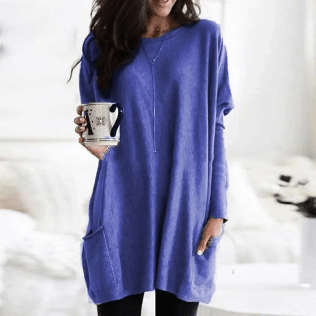 Sophia Casual Pocket Sweater — alternate view