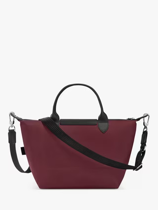 Longchamp Le Pliage Energy Small Crossbody Bag Burgundy Wine Red side view