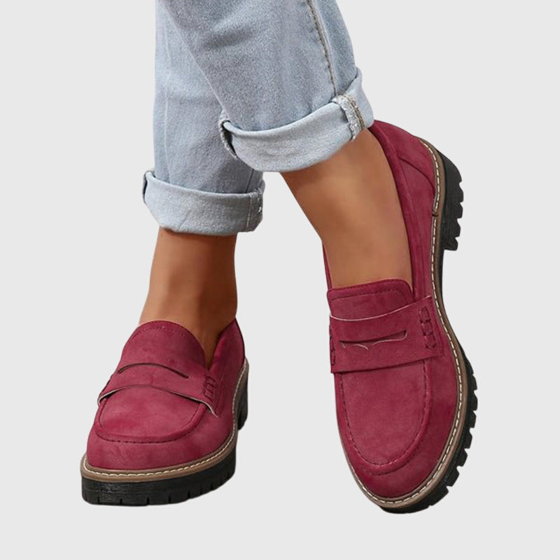 Destiny Timeless Suede Loafers — detail view