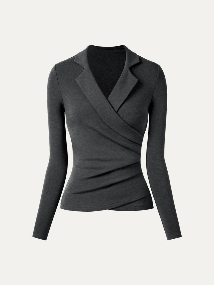 ProWarm Collared Surplice Top