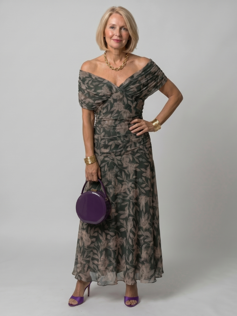 Calen Midi Dress — close-up view