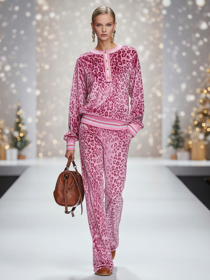 Soft velvet sporty co-ord women – full length