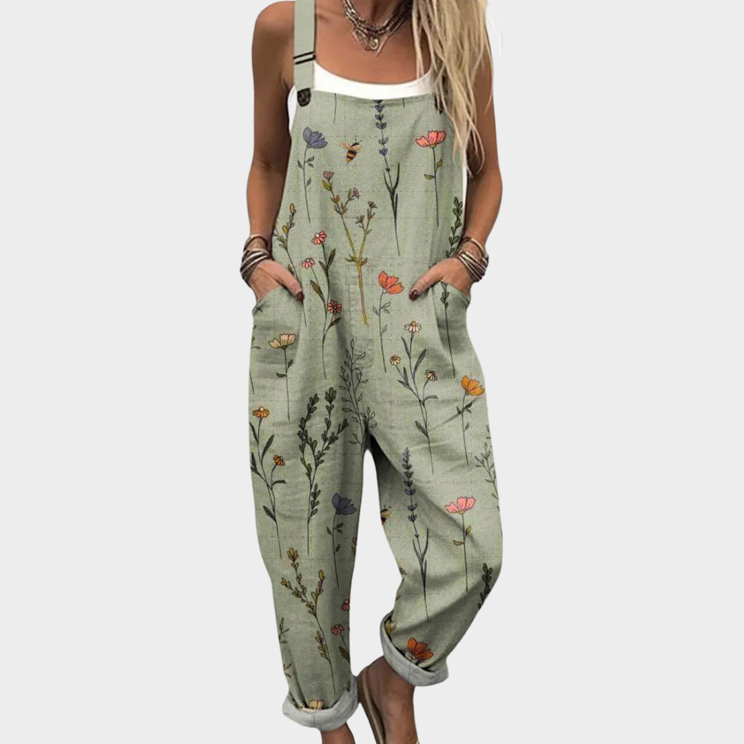 Relaxed Dungaree Jumpsuit — front view