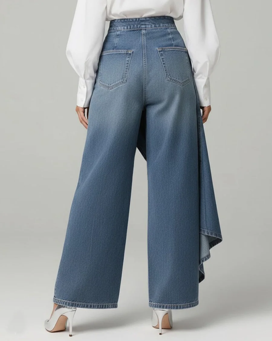 Calvra Denim Trousers — detail view