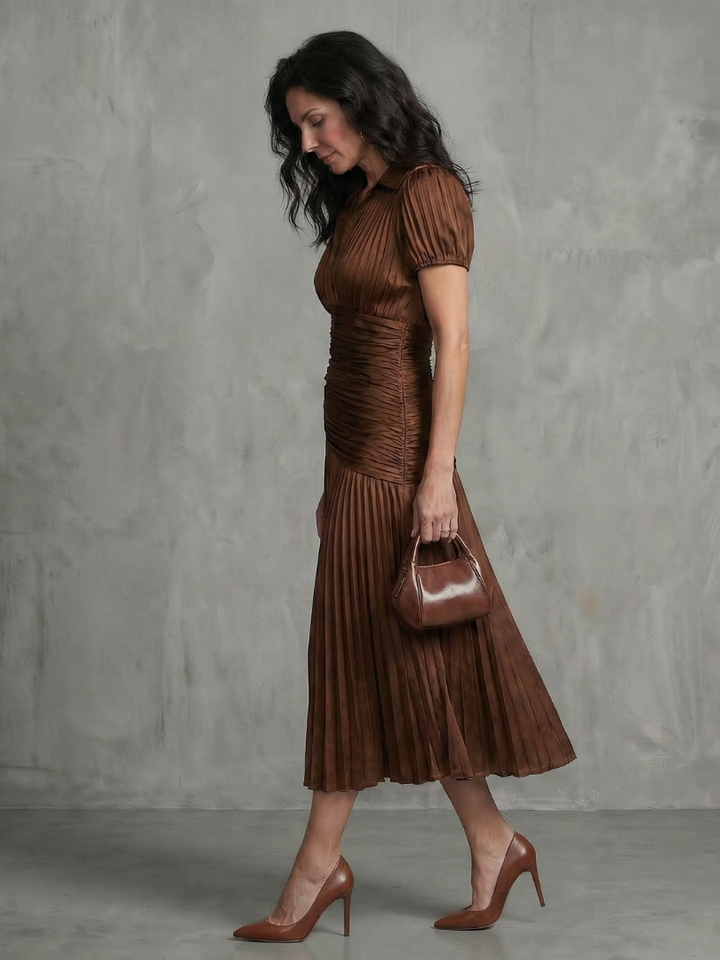Theodora Midi Dress — styled view