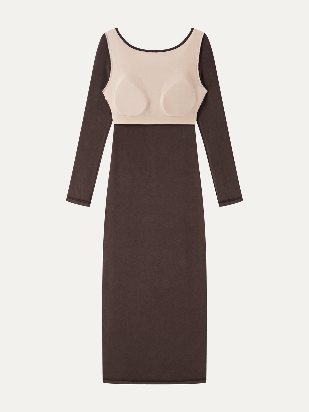 ProWarm Boatneck Open-Back Midi Built-In Bra Dress 2.0