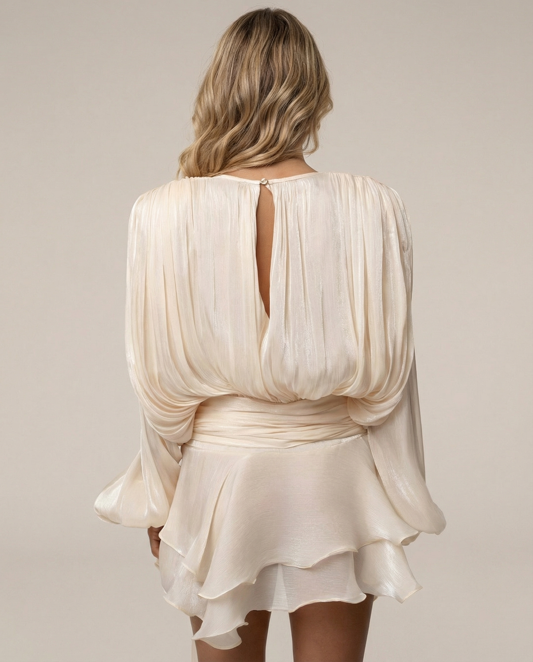 ARIA EVE Draped Mini Dress - women's mini dress, side view