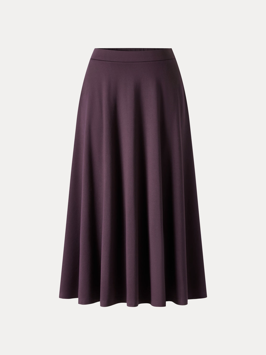 Office Staple Ponte High-Rise Circle Midi Skirt with Pockets