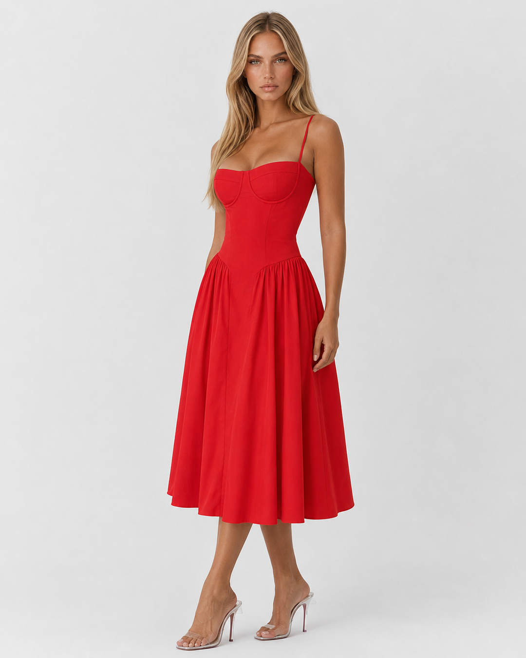 Amour Corset Midi — women's midi dress, color option 18