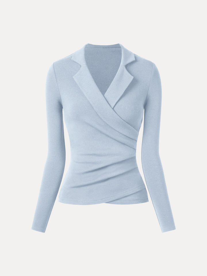ProWarm Collared Surplice Top