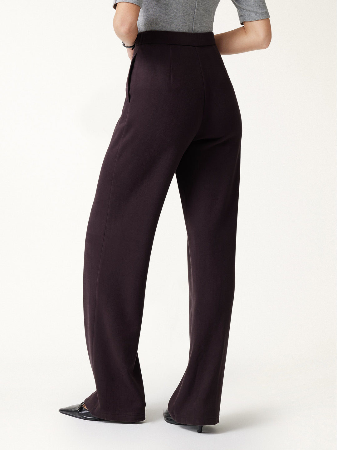 2Pcs Set Friendly Sleeveless Cropped Vest & Mid-Rise Pintuck Pants with Pockets
