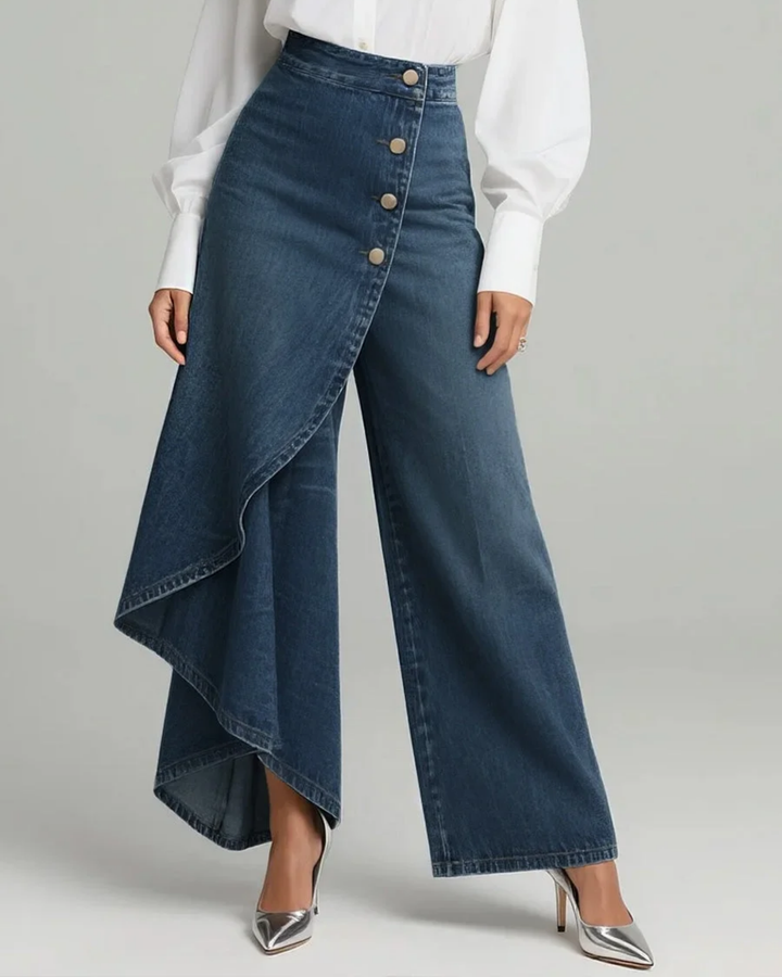 Calvra Denim Trousers — alternate view