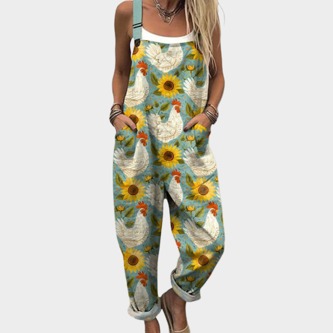 Relaxed Dungaree Jumpsuit — front view