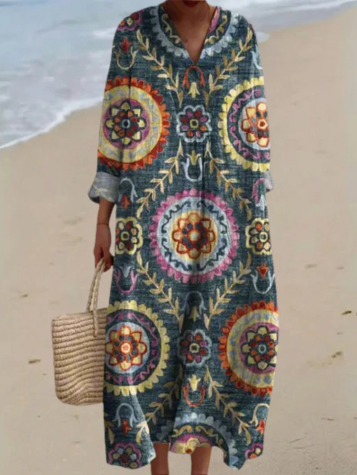 Ashley Vintage Maxi Dress — front view