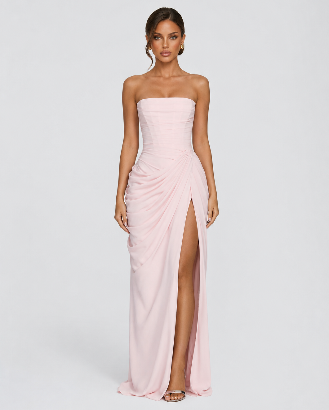 Main Character Drape Gown - women's gown, waist detail