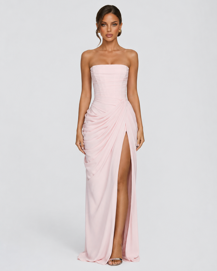 Main Character Drape Gown - women's gown, waist detail