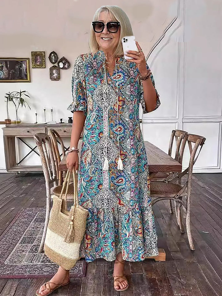 Gene Boho Summer Dress — front view