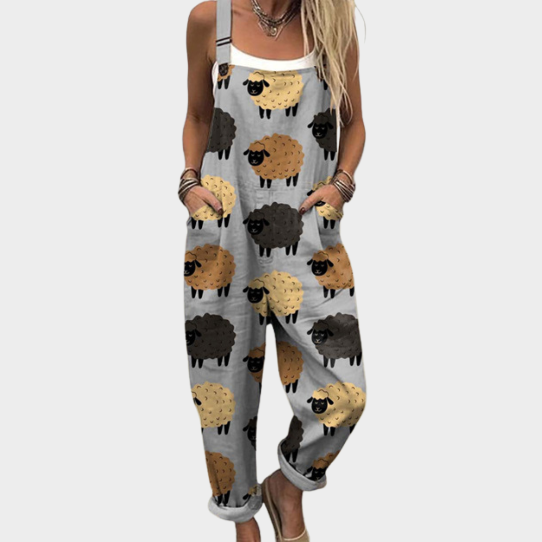 Relaxed Dungaree Jumpsuit — front view