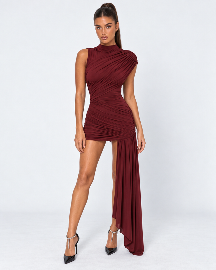 All Eyes On You Mini Dress - women's mini dress, fabric detail