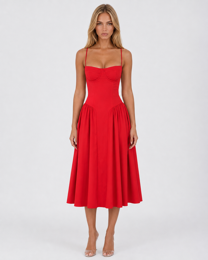 Amour Corset Midi — women's midi dress, color option 17