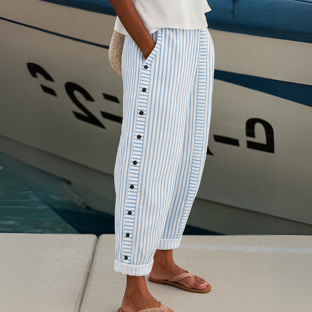 Rea Striped Pants — alternate view