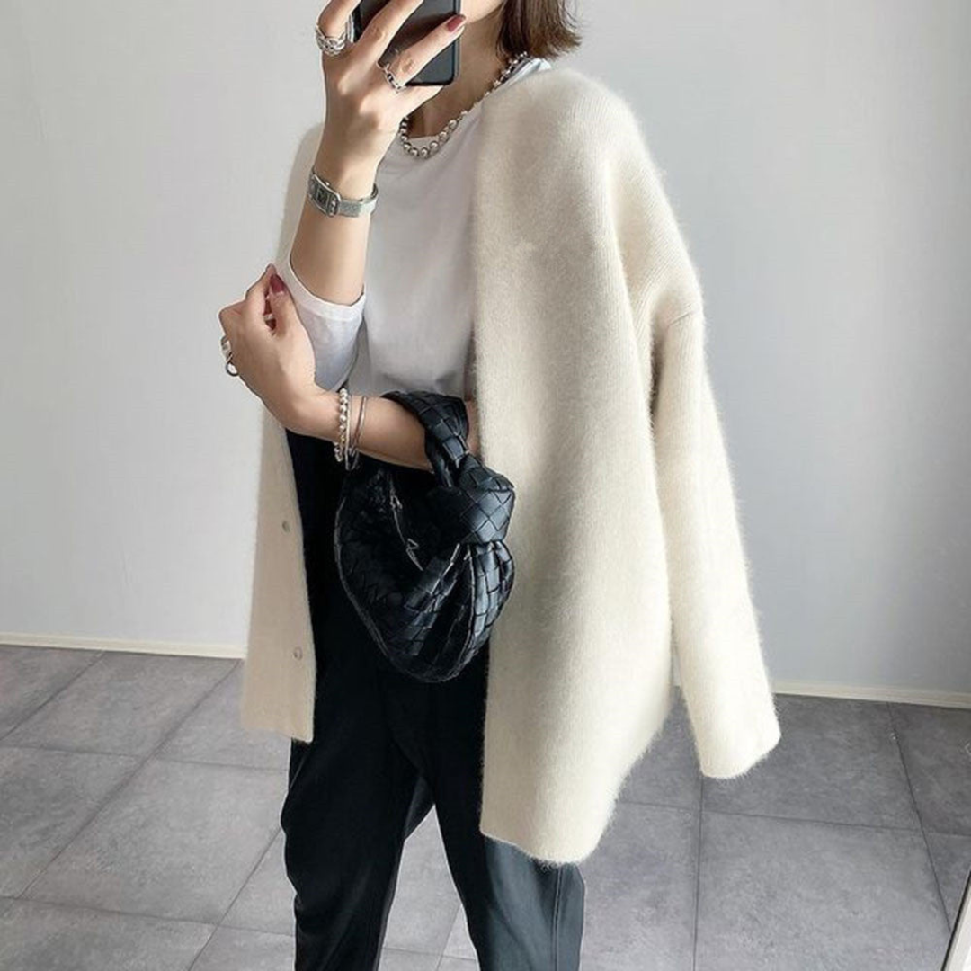 Grace Comfortable Soft Cardigan — close-up view