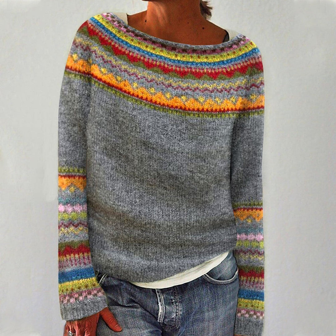 Amelia Cozy Retro Sweater — alternate view