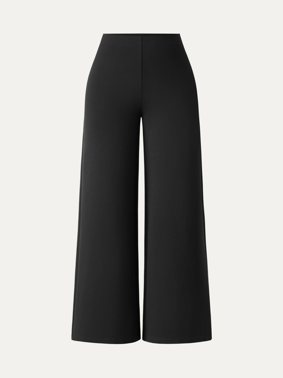 Ponte High-Rise Wide-Leg Pants with Pockets