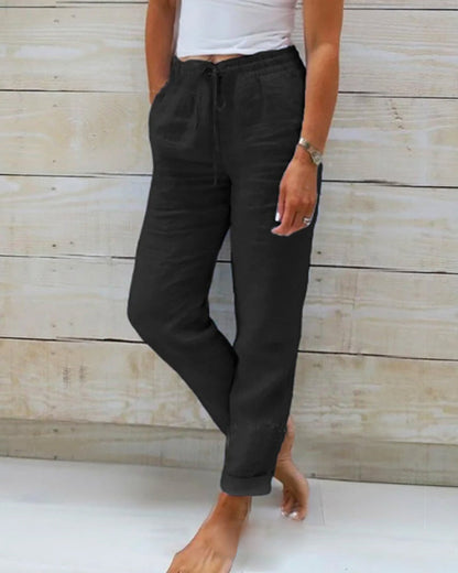 Rachel Drawstring Pants — detail view