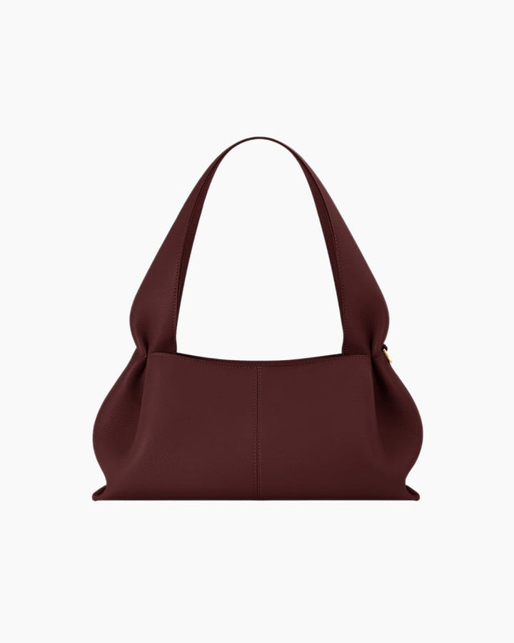 Modern Structured Calf Leather Hobo Bag