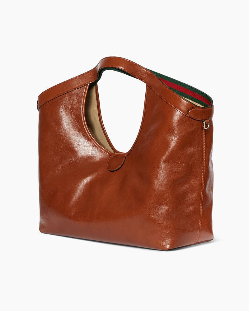 Large Black Leather Tote for Executive Daily Commutes