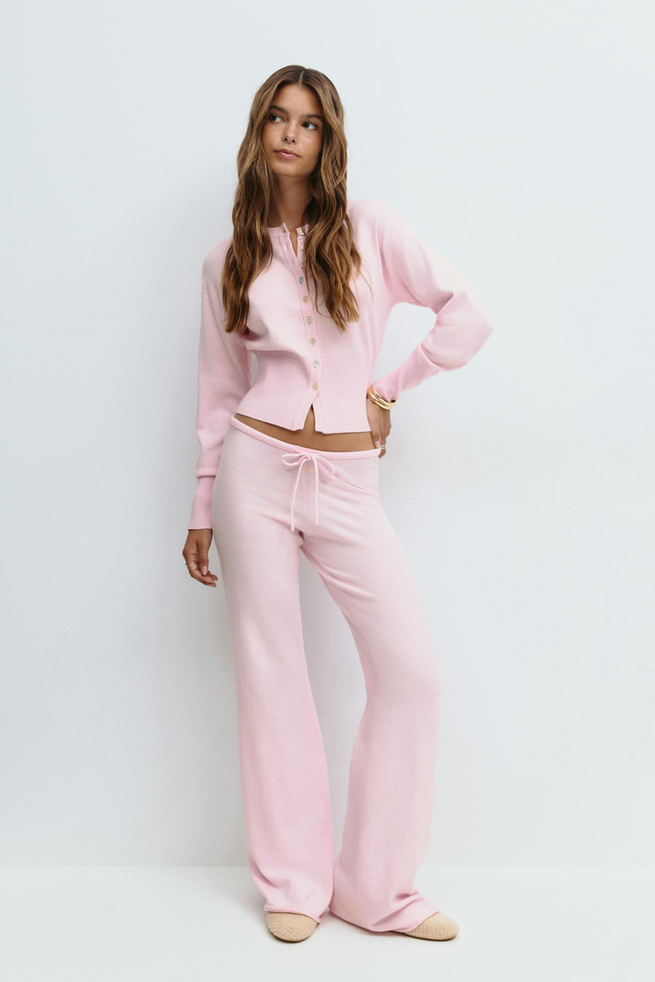 ARIA | Knitted Set — women's knit top, front view