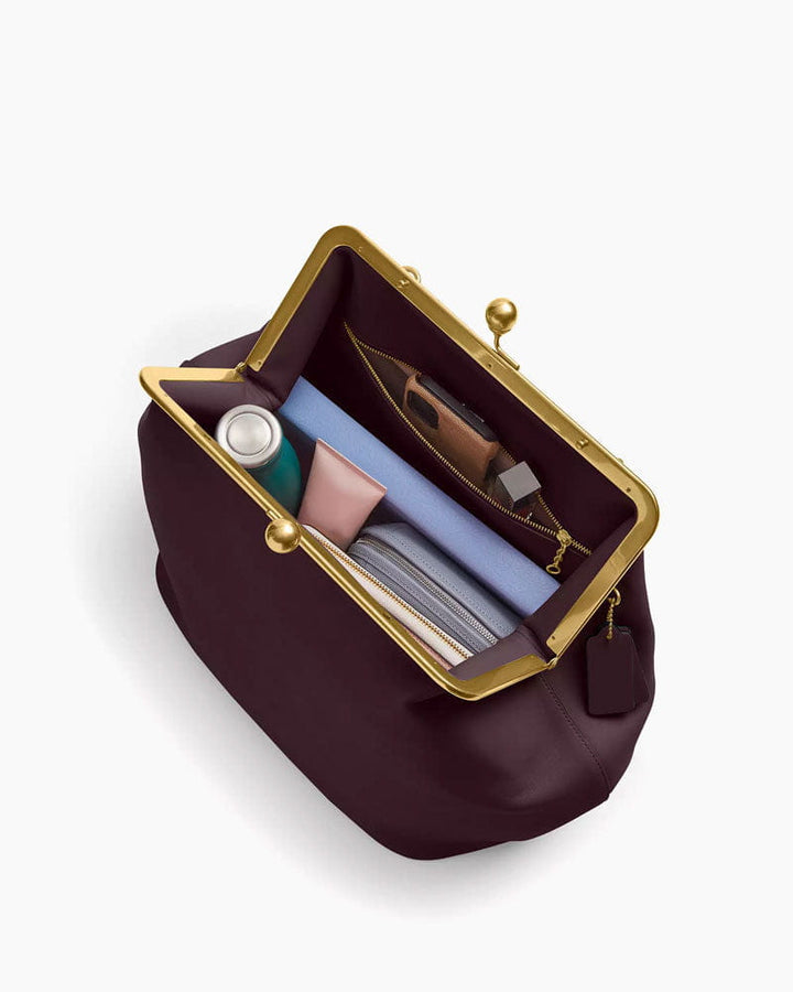 Women's Gallery Weekend Sculptural Leather Kisslock Bag